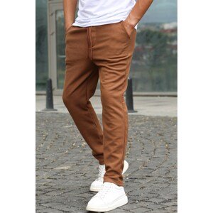 Madmext Brown Relaxed Fit Jogger Trousers 5480