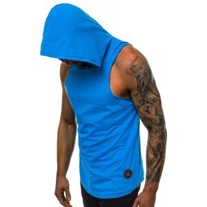 Madmext Hooded Undershirt Turquoise 2893