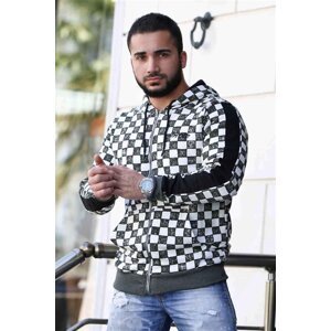 Madmext Men's Khaki Hooded Sweatshirt 2746