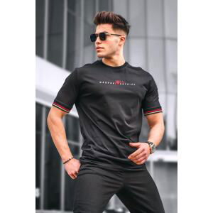 Madmext Black Basic Men's T-Shirts