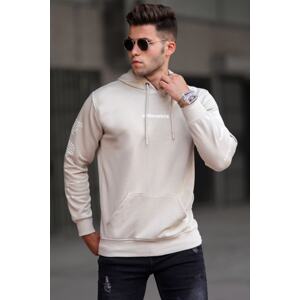 Madmext Beige Printed Sweatshirt 5304