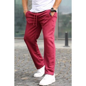 Madmext Basic Burgundy Sweatpants 5479