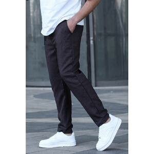Madmext Brown Regular Fit Basic Jogger Trousers 5481