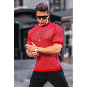 Madmext Men's Red Knitwear T-Shirt 5076