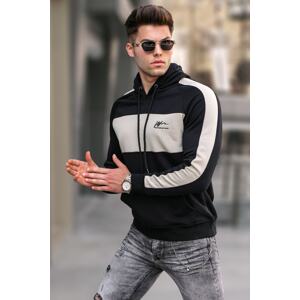 Madmext Black Hooded Sweatshirt 5290