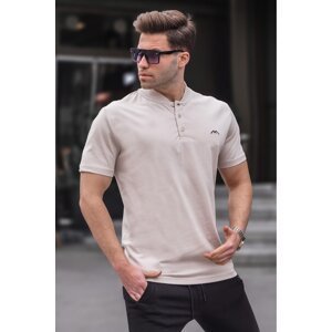 Madmext Stone Color Master Collar Men's T-Shirt 6067