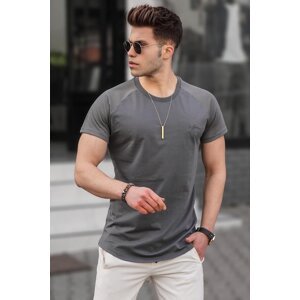 Madmext Men's Smoked Basic T-Shirt 5843