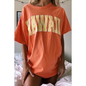 Madmext Mad Girls Orange Women's T-Shirt Mg966