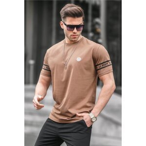 Madmext Men's Brown T-Shirt 5381