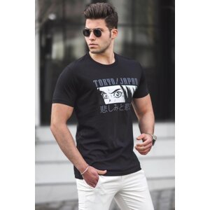 Madmext Black Men's T-Shirt 5224