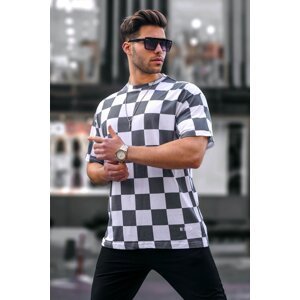 Madmext Men's Patterned Smoky T-Shirt 5808