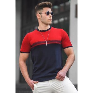 Madmext Men's Red Knitwear T-Shirt 5094