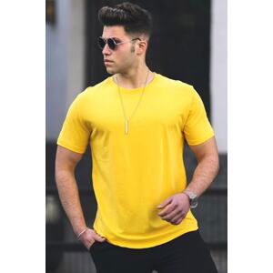 Madmext Men's Yellow T-Shirt 4951