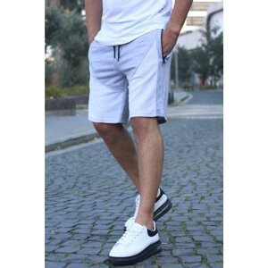 Madmext Gray Men's Basic Capri Shorts