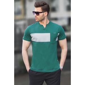 Madmext Dark Green Pocket Detailed Men's Regular Fit T-Shirt 6094