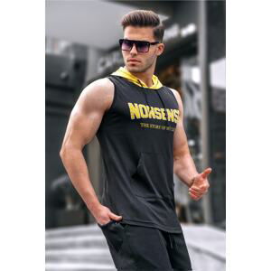 Madmext Hooded Singlet Black 2882