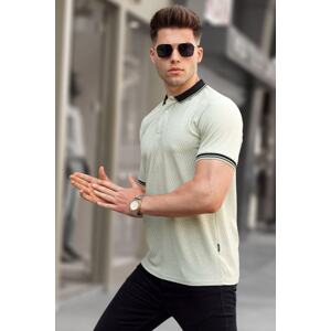 Madmext Mint Green Basic Polo Neck T-Shirt 5893