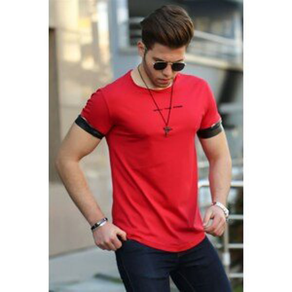 Madmext Red Men's T-Shirt 4451