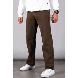 Madmext Khaki Straight Fit Men's Jean Trousers 6312