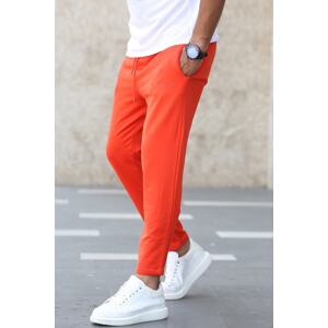 Madmext Plain Basic Orange Tracksuit 2925