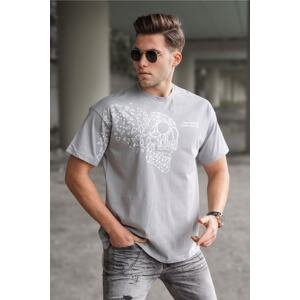 Madmext Men's Gray T-Shirt 5251
