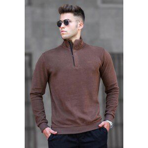 Madmext Dark Brown Men's Sweatshirt 5156