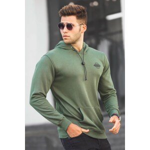 Madmext Khaki Printed Men's Sweatshirt 5297