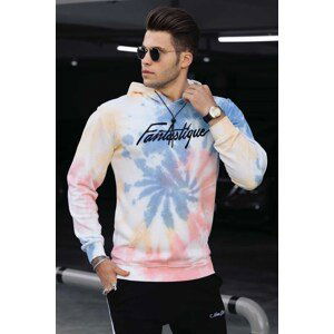 Madmext Orange Tie-Dyeing Hoodie Men's Sweatshirt 4757