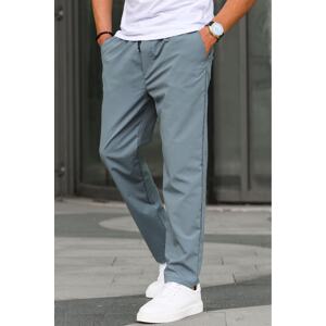 Madmext Parachute Fabric Mint Green Basic Men's Trousers 6513