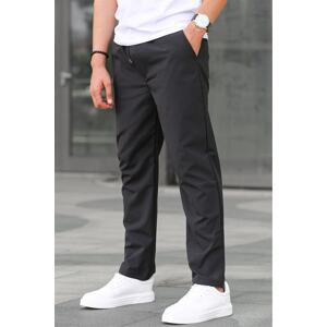 Madmext Parachute Fabric Black Basic Men's Trousers 6513