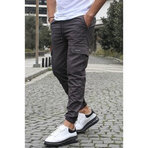 Madmext Smoked Cargo Pocket Jogger Trousers 5437