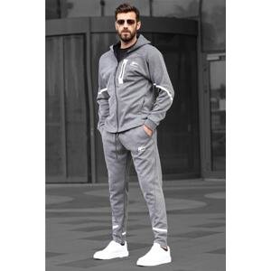 Madmext Hooded Anthracite Men's Tracksuit 6813