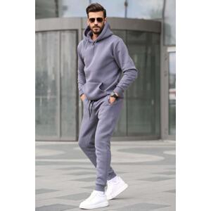 Madmext Smoked Hooded Basic Tracksuit Set 5905