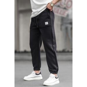 Madmext Black Pocket Detailed Men's Basic Sweatpants 6522