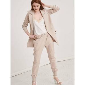 Beige oversize double-breasted jacket Blue Shadow
