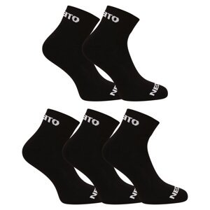 5PACK socks Nedeto ankle black