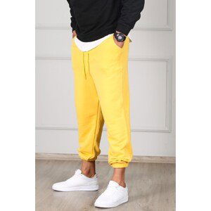 Madmext Yellow Oversized Short Leg Men's Tracksuit 4832