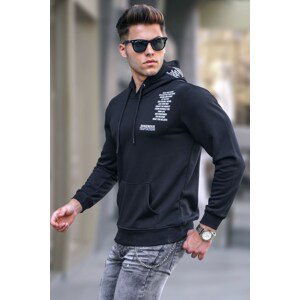 Madmext Black Printed Men's Sweatshirt 5313