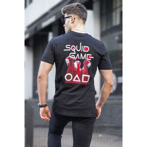 Madmext Men's Black Printed T-Shirt 5383