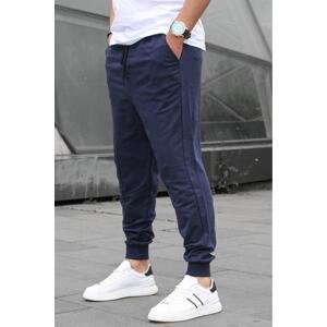 Madmext Navy Blue Men's Tracksuits with Elastic Legs 4800