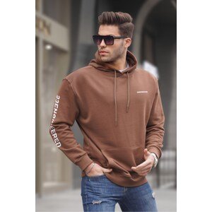 Madmext Men's Brown Hoodie Sweatshirt 6038