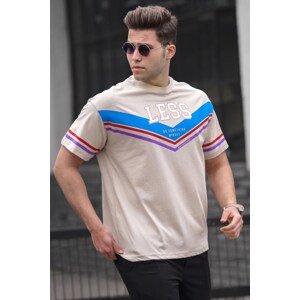 Madmext Men's Beige T-Shirt 5211