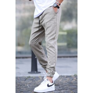 Madmext Khaki Slim Fit Jogger Trousers 5472