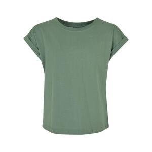 Girls' Organic Sage T-Shirt with Extended Shoulder