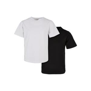 Boys' Organic Basic T-Shirt 2-Pack White/Black