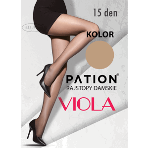 Raj-Pol Woman's Tights Pation Viola 15 DEN