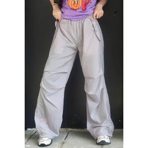 Madmext Dyed Gray Parachute Jogger Women's Trousers