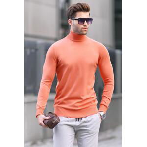 Madmext Copper Turtleneck Men's Knitwear Sweater 6809