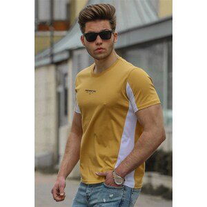 Madmext Men's Yellow T-Shirt 4542