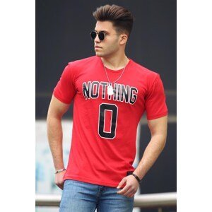 Madmext Printed Red T-Shirt 4394